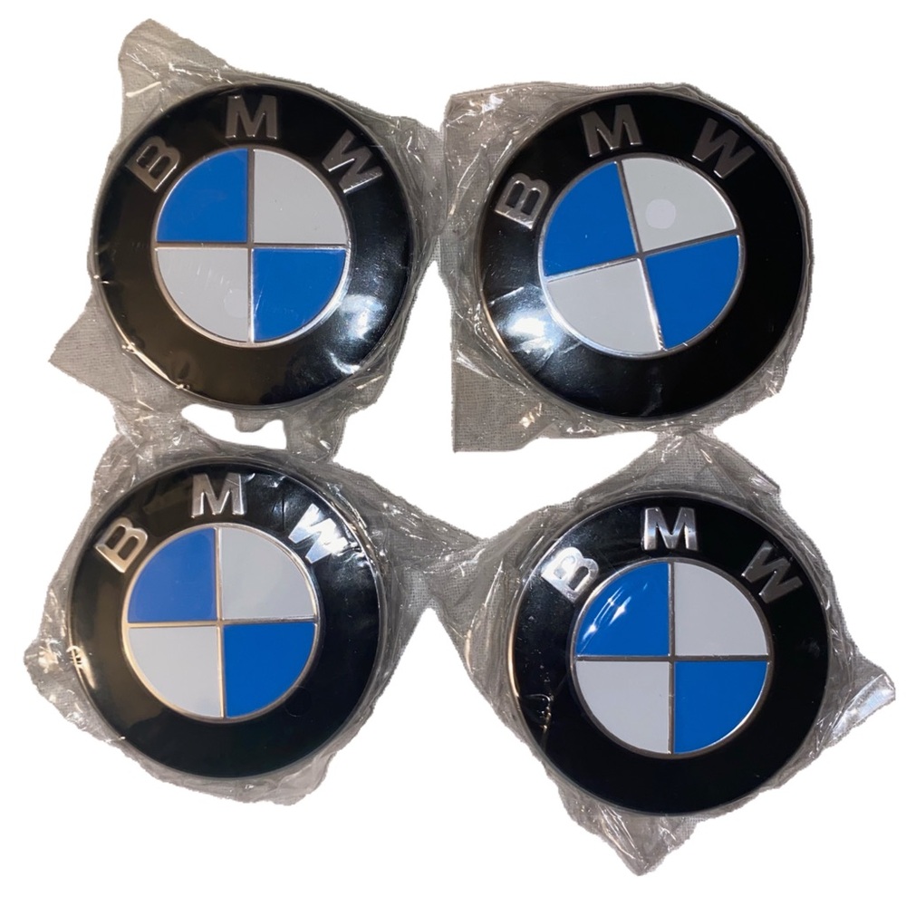 Genuine BMW 1992-2023 Emblem Badge Wheel Hub Cover Center OE #36136783536, 4PCS